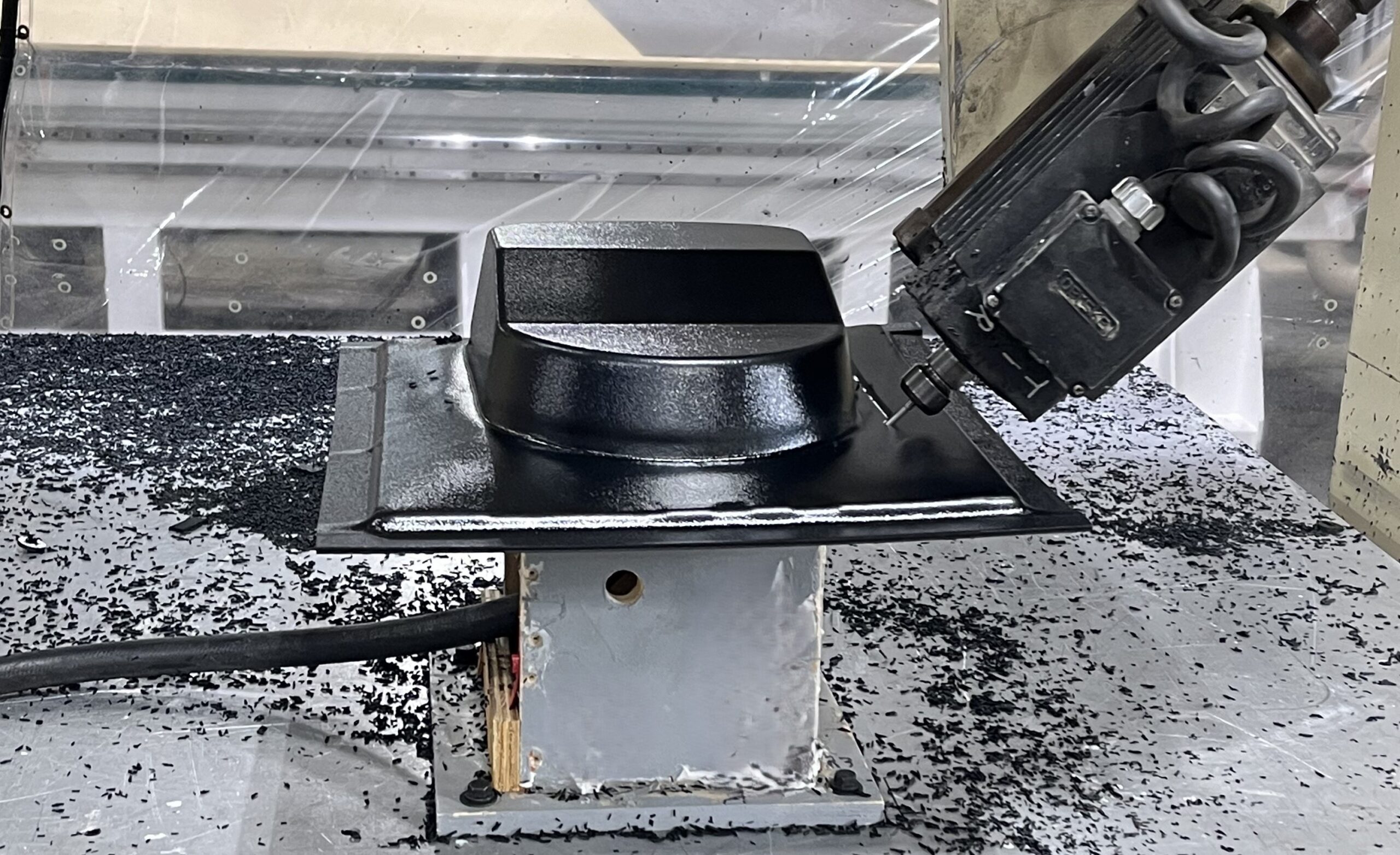 Router Trimming Thermoformed Plastics Part