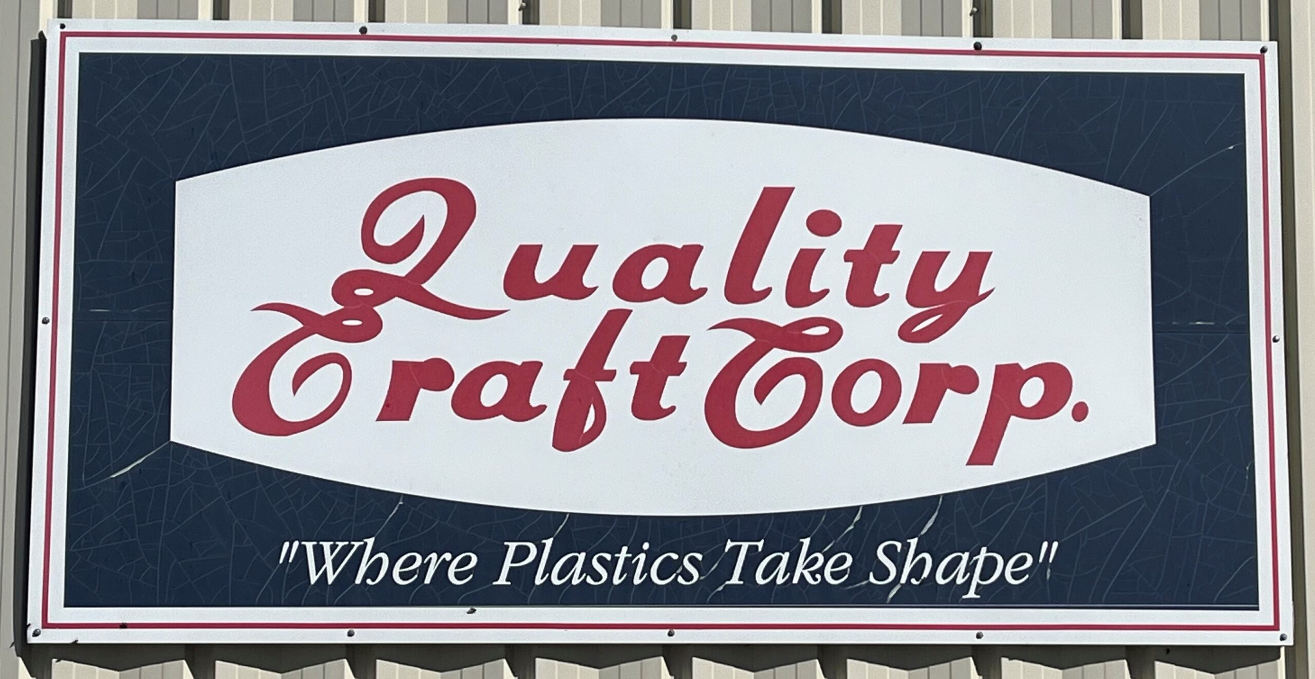 Quality Craft QC Plastics Sign